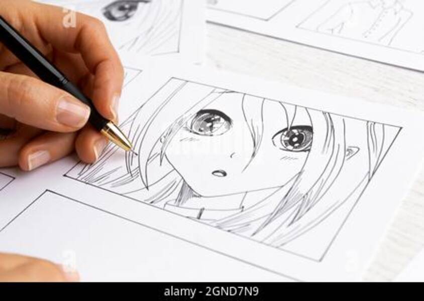 Skizzen im Anime-Stil