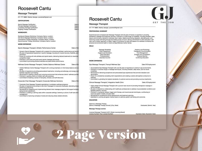 Wie man einen Lebenslauf für einen Massagetherapeuten schreibt?