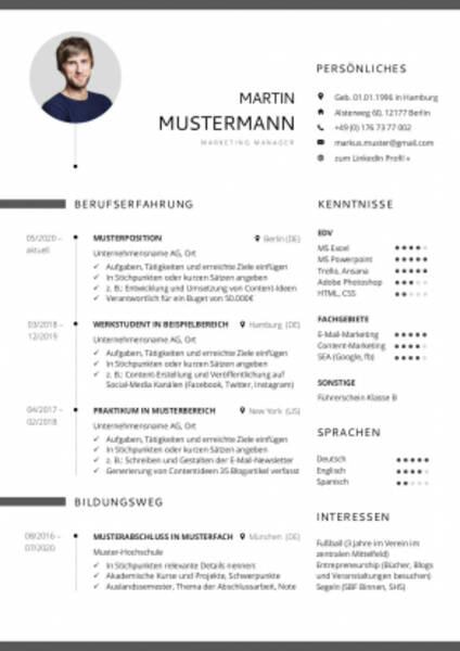 Wie schreibt man einen Lebenslauf für Grundschullehrer??