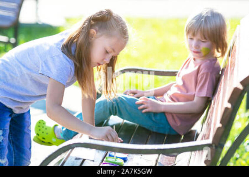 Aqua-Make-up für Mädchen