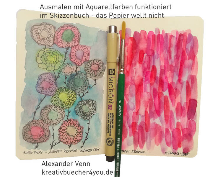 Wie man ein Skizzenbuch schön füllt?