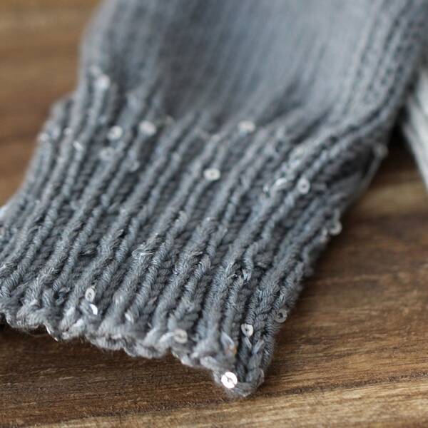 Was ist das Garn mit Pailletten und was kann man daraus stricken??