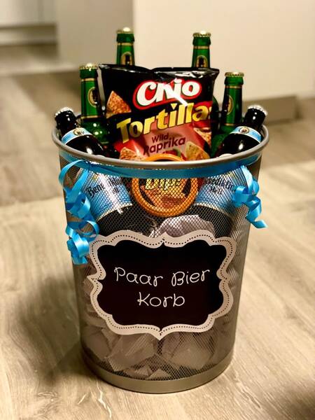 Korb für einen Mann als Geschenk: originelle Ideen
