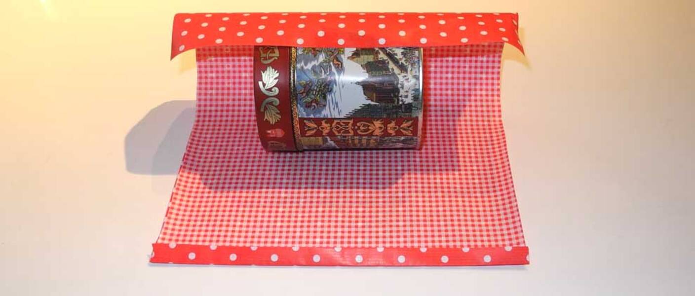 Wie man ein rundes Geschenk verpackt?