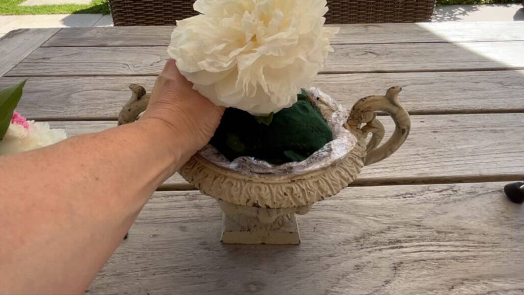 Wie man den Blumenschwamm für Blumen zu Hause ersetzen?