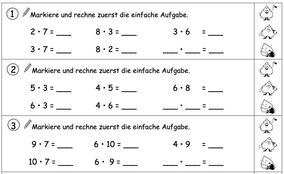 Die einfachsten Aufgaben