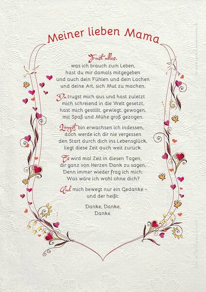 Szenario für den Jahrestag der Mutter