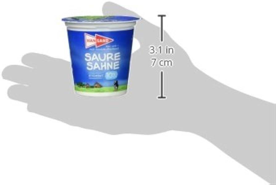 Lagerfähigkeit von saurer Sahne